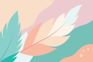 fondo abstracto de plumas de color pastel vector