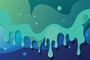 Abstract art teal blue green gradient paint background with liquid fluid grunge texture Background vector