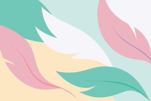 fondo abstracto de plumas de color pastel vector