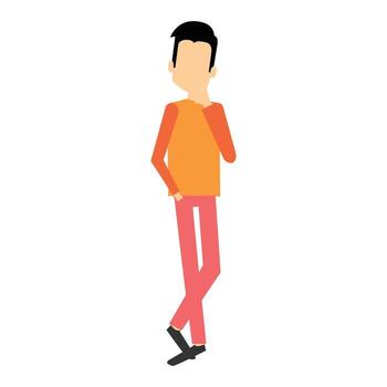 humano planteado vector