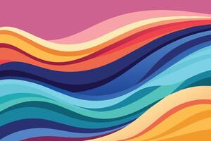 Soft and liquid color waves background vector