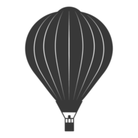 ai generiert Silhouette Luft Ballon schwarz Farbe nur png