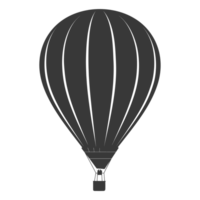 ai genererad silhuett luft ballong svart Färg endast png