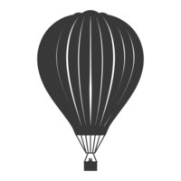 ai genererad silhuett luft ballong svart Färg endast png