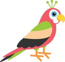 dibujos animados pájaro vector