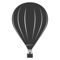 ai generiert Silhouette Luft Ballon schwarz Farbe nur png