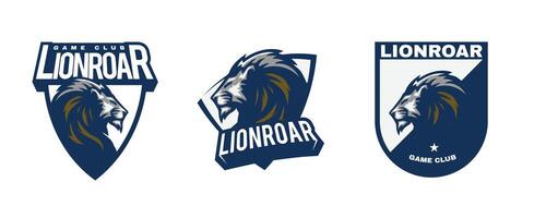 lion sport logo template vector