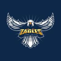 águila deporte logo modelo vector