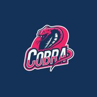 cobra snake sport logo template vector