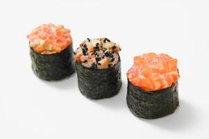 Sushi Roll on a white background photo