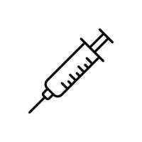 Syringe Medical Icon Vector Template