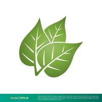 Green Leaf Icon Vector Logo Template Illustration Design. Vector EPS 10.