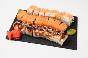 Sushi roll, isolated on white photo