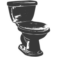 AI generated Silhouette water closet black color only png