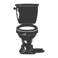 AI generated Silhouette water closet black color only png