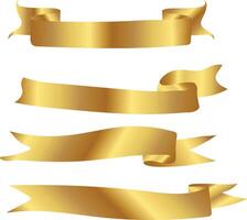 set of ribbon band element vector