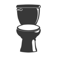 AI generated Silhouette water closet black color only png