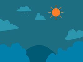 meteorology flat design vector illustration