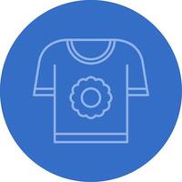 T shirt Gradient Line Circle Icon vector