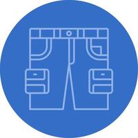 Cargo Gradient Line Circle Icon vector