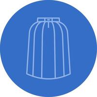 Long skirt Gradient Line Circle Icon vector
