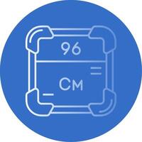 Curium Gradient Line Circle Icon vector