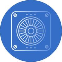 Extractor Gradient Line Circle Icon vector