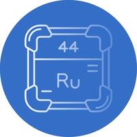 Ruthenium Gradient Line Circle Icon vector