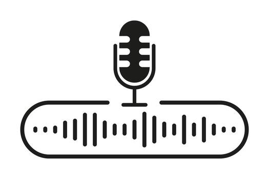 Voice message - a form of communication where a voice recording is used to convey information or emotions. An excellent way to deliver your message through sound. vector