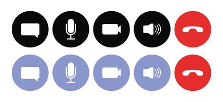 en línea llamada o vídeo llamada conducido terminado el Internet para comunicación y virtual reuniones en línea llamar, vídeo llamar, virtual reunión, comunicación, Internet. vector
