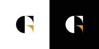 Simple and modern G logo design vector