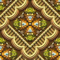 Vector abstract decorative ethnic ornamental seamless pattern