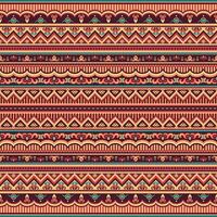 Abstract ethnic stripe seamless pattern, ornamental vector vintage background