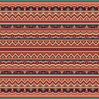 Abstract ethnic stripe seamless pattern, ornamental vector vintage background