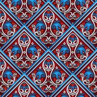 Vector abstract decorative ethnic ornamental seamless pattern