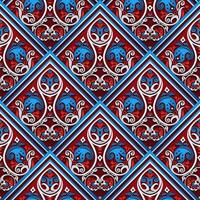 Vector abstract decorative ethnic ornamental seamless pattern