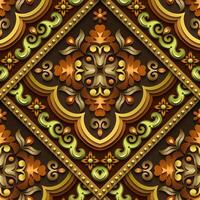 Vector abstract decorative ethnic ornamental seamless pattern