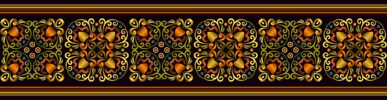 Vector abstract decorative ethnic ornamental illustration. Colorful stripe background