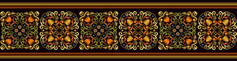 Vector abstract decorative ethnic ornamental illustration. Colorful stripe background