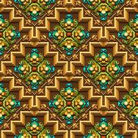 Vector abstract decorative ethnic ornamental seamless pattern