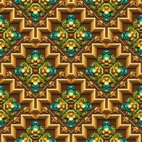 Vector abstract decorative ethnic ornamental seamless pattern