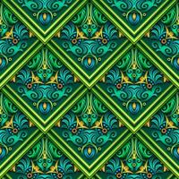 Vector abstract decorative ethnic ornamental seamless pattern