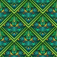 Vector abstract decorative ethnic ornamental seamless pattern