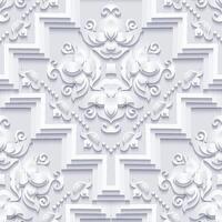 Vector abstract decorative ethnic ornamental seamless pattern