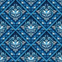 Vector abstract decorative ethnic ornamental seamless pattern
