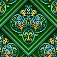 Vector abstract decorative ethnic ornamental seamless pattern