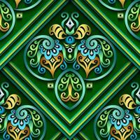 Vector abstract decorative ethnic ornamental seamless pattern