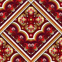 Vector abstract decorative ethnic ornamental seamless pattern