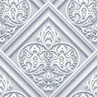 Vector abstract decorative ethnic ornamental seamless pattern