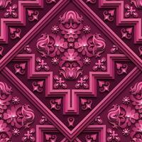 Vector abstract decorative ethnic ornamental seamless pattern